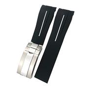 JPXXFM 21mm 22mm Black Red Blue Rubber Watchband For DEEPSEA Sea-Dweller Submariner 41mm Diving Waterproof Silicone Watch Strap