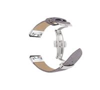 JPXXFM 22 26mm Nylon Watch Strap For Fenix 6 6X Pro 5X 5 Plus 3HR 935 945 6S 5S Butterfly Buckle Genuine Leather Band