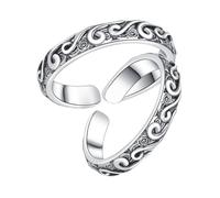 JPXXFM 2pcs Retro Amantes Rings Joyería de dedo de moda