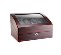 JPXXFM 4+6 Relojes Automatic Watch Winder Display Leather Storage Piano Paint Black Gloss Deluxe Silent Motor Rotación Watch with Lock-34×26 ×21cm Beautiful Scenery, b, Product Description
