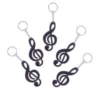 JPXXFM 5pcs Símbolo de música Anillos clave Nota musical duradera para parejas