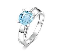 JPXXFM 925 Silver Ring Women Topaz Rings para mujeres Joyas de moda Joyería de anillo de plata para mujeres