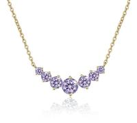 JPXXFM Accesorios de joyería, collar simple de moissanita de 2.8 quilates para mujer, corte redondo, color D, collar con colgante de diamante creado en laboratorio, perfecto para uso diario, fiestas