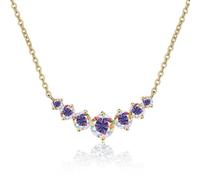 JPXXFM Accesorios de joyería, collar simple de moissanita de 2.8 quilates para mujer, corte redondo, color D, collar con colgante de diamante creado en laboratorio, perfecto para uso diario, fiestas