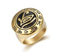 JPXXFM Anillo de aleación hombres y mujeres hip hop de San Valentín anillo de regalo de San Valentín Ojos de los ojos de la moda Joyería de moda