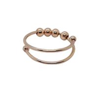 JPXXFM Anillo de ansiedad ajustable Mujeres Runner apilando el anillo de los dedos con alivio espiral antiestressas roto anillo