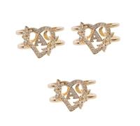 JPXXFM Animales de anillo de letras de flores mini tapas de botella decoración vintage pendientes de moda colgantes de cuerda ligera anillo de ropa anillo de lente ligero mini animales