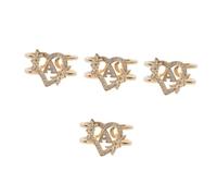 JPXXFM Animales de anillo de letras de flores mini tapas de botella decoración vintage pendientes de moda colgantes de cuerda ligera anillo de ropa anillo de lente ligero mini animales