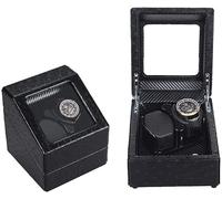 JPXXFM Automatic Watch Winder Box Double Watch Winder Box, Quiet Motor with 5 Rotation Modes Wood Shell Watches Storage Display BoxHoliday Gift