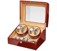 JPXXFM Automatic Watch Winder,Solid Wood Automatic Watch Winder Box Piano Finish Extremely Silent Motor for Man Women Watches Display Beautiful Scenery