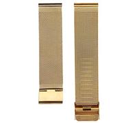 JPXXFM Banda de reloj 12 mm 14 mm 16 mm 20 mm 22 mm 24 mm Universal Stinle inoxid de acero Metal Reloj Correa de oro de rosa negro