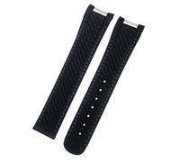 JPXXFM Banda de reloj Fluororubber para Omega Aqua Terra 150 Wordtimer AT150 Metal End 20 mm 21 mm Caja de goma SiliconeWatch