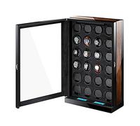 JPXXFM Bobinador automático de relojes, caja de bobinador automático de reloj, pantalla táctil LCD, suave y flexible, almohadas de reloj integradas, luz LED azul, motor silencioso, bobinador de