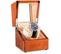 JPXXFM Bobinadora para 1 reloj con motor súper silencioso 5 modos de rotación ajuste automático caja de almacenamiento (color: C) Good Times Winder, A, Estándar, Estándar