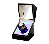 JPXXFM Caja de enigma de doble reloj de Watcher para Relojes automáticos Almohada de Reloj Flexible Suave para LED Relámpago, negro y blanco., A