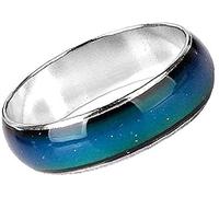 JPXXFM Emoción sentimiento mágico anillo estado de ánimo color cambiante anillo de aleación color cambiante joyería de anillo de dedo para hombres mujeres diseño conveniente