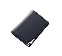 JPXXFM ID Billetera Corta de Color sólido Hombres Abiertos múltiples tragamonedas múltiples tragamonedas de Embrague Billetera de Soporte de Embrague (Negro, única Talla)