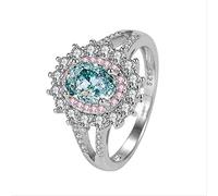 JPXXFM Jewelry Shaped Sapphire Gemstones Finger For Wedding Promise Accessories