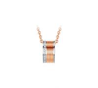 JPXXFM Joyas/collares exquisitos collares, collar círculo, implicación testigo del tiempo verdadero afecto acompañante colgantes de mujeres