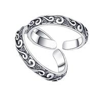 JPXXFM Juego de anillos de parejas románticas Anillos decorativos de moda para mujeres amantes