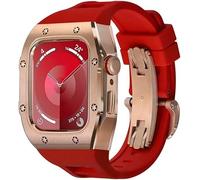 JPXXFM Kit de brazalete de acero inoxidable robusto, para la serie 44 45 mm, accesorios de repuesto para relojes de hombres y mujeres, reemplazo de bisel de metal, para iWatch 9