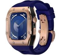 JPXXFM Kit de brazalete de acero inoxidable robusto, para la serie 44 45 mm, accesorios de repuesto para relojes de hombres y mujeres, reemplazo de bisel de metal, para iWatch 9