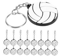 JPXXFM Llavero de voleibol, soporte para pelotas de PVC, anillo deportivo creativo, colgante de bolsa decorativa, diseño compacto para recuerdos de fiestas y eventos de equipo