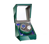 JPXXFM Mira Winder Automatic Watch Winder, Double Automatic Watch Winder Box Potencia Dual Potencia silenciosa Motor Verde Pinto Pintura Exterior para Hombre Mujeres Reloj Watch Winder