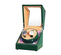 JPXXFM Mira Winder Automatic Watch Winder, Double Automatic Watch Winder Box Potencia Dual Potencia silenciosa Motor Verde Pinto Pintura Exterior para Hombre Mujeres Reloj Watch Winder