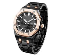 JPXXFM Para Ga2100HC-4A MOD Kit Accesorios con modelos de tapa inferior GA2100 Oak All Metal Style Spell Bracelet Watch