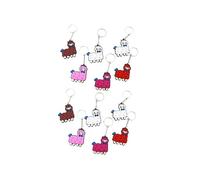 JPXXFM Portes portátil Favores Favores PCS Estilo mixto Alpaca Keychains Anillo de llave para niños y niñas Adultos