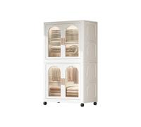 JPXXFM Rolling Clothing Rack with High Load Capacity Compact Wardrobefor Bedroom Ideal for Dorms & Apartments (65 * 39 * 145cm)