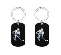 JPXXFM Skeleton Hockey Jugador de llave personalizado para hombres Mujeres Divertidas Cadena de llave Mochila Mochila Bolsa de bolsas Regalos
