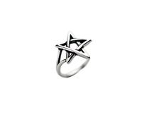 JPXXFM Trends popular beautiful jewelry minimalist stainless steel ring for gothic Star ring-Q0273
