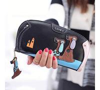 JPXXFM Wallets Diseñador de Marca Famosa Billetera de Billetera de Billetera para Hombres (Negro, única Talla)