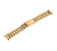 JPXXFM watch strap 18/20/22/24mm curved end band unisex stainless steel metal wristwatch double fold deployment clasp ##11