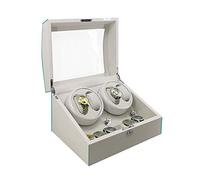 JPXXFM Watch Winder Automatic Watch Winder, 4+6 Watches Rotate Box 5 Modes Handmade Gift - for 10 Watches Storage Boxes,A Watch Winder