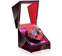 JPXXFM Watch Winder Automatic Watch Winder, with LED Light 5 Rotation Modes Quiet Motor Watches Storage Boxes 9 Styles Good Times Watch Winder