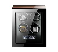 JPXXFM Watch Winders for Automatic Watches Ultra Quiet Motor with LED Lights Automatic Watch Winder with 5 Rotation Modes Push Button Lock to Unlock, LCD Display