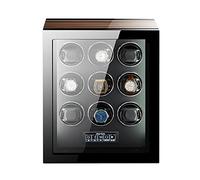JPXXFM Watch Winders for Automatic Watches Ultra Quiet Motor with LED Lights Automatic Watch Winder with 5 Rotation Modes Push Button Lock to Unlock, LCD Display