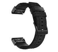 JPXXFM Watchband For Enduro/Tactix Delta Nylon Leather Band For Fenix 7X/Descent MK1 MK2 MK2i Watch Easyfit Wrist Strap