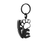 JPXXFM With Paw Memorial Urn Keychain For Pet Dog Cat Ashes Cremation Jewelry Stainless Steel Key Ring Funeral Charm Pendant