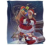 Jq Licensing - LC Christmas Santa Chimney Magic Silky Touch Super Soft Throw Blanket 152 X 127 Cm