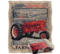 Jq Licensing - Rle American Farmland Tractor Silky Touch Super Soft Throw Blanket 152 X 127 Cm