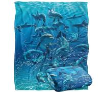 Jq Licensing - Royce Mcclure Dolphin Twister Silky Touch Super Soft Throw Blanket 152 X 127 Cm