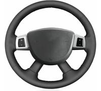 JQHXFDC Funda de Volante Cosida a Mano, Antideslizante, Transpirable, de Microfibra, de Cuero, con Funda para Volante, Hecha a Mano para Jeep Cherokee IV (KK) 2007-2010