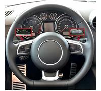 JQHXFDC Funda de Volante de Franela Transpirable, Antideslizante y Cosida a Mano para Audi A3 8P Sportback Hatchback 2008-2012