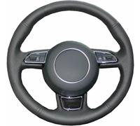 JQHXFDC Funda de Volante de Franela Transpirable, Antideslizante y Cosida a Mano para Audi A6 Avant 2011-2018