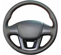 JQHXFDC Funda de Volante de Franela Transpirable, Antideslizante y Cosida a Mano para Kia K2 2011-2017