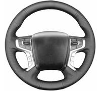 JQHXFDC Funda de Volante de Franela Transpirable, Antideslizante y Cosida a Mano para Mitsubishi Pajero Triton 2015-2022